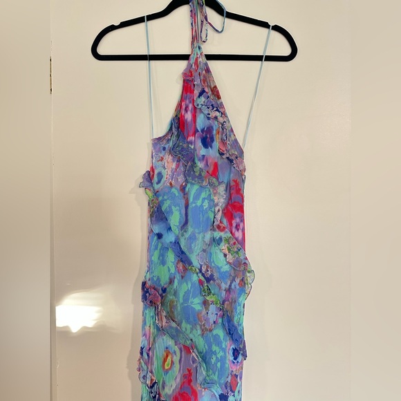 Zara Ruffled Multicolor Dress - Picture 2 of 5